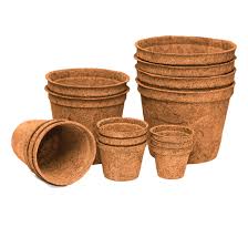 Coir Pots are eco-friendly, biodegradable plant containers made from natural coconut coir fibre. These pots are widely used in nurseries, home gardens, greenhouses, and agricultural projects due to their ability to promote healthy root growth. The porous structure of coir allows excellent aeration and moisture retention, helping plants maintain balanced hydration while preventing root rot. Coir pots support root penetration, eliminating transplant shock as young plants can be placed directly into garden soil without removing the pot. They decompose gradually over time, enriching the soil with organic matter. Lightweight, durable, and chemical-free, coir pots are suitable for vegetables, flowering plants, seedlings, herbs, succulents, and ornamental varieties. They help maintain an environmentally responsible growing system by reducing plastic waste and promoting sustainable gardening practices. Available in various shapes and sizes, coir pots provide a natural-looking, aesthetically pleasing alternative to traditional nursery containers.